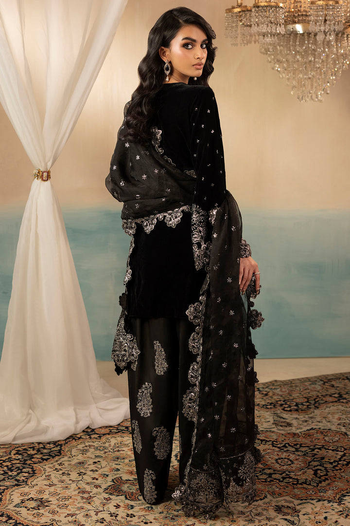 5670-KATIE EMBROIDERED VELVET UNSTITCHED