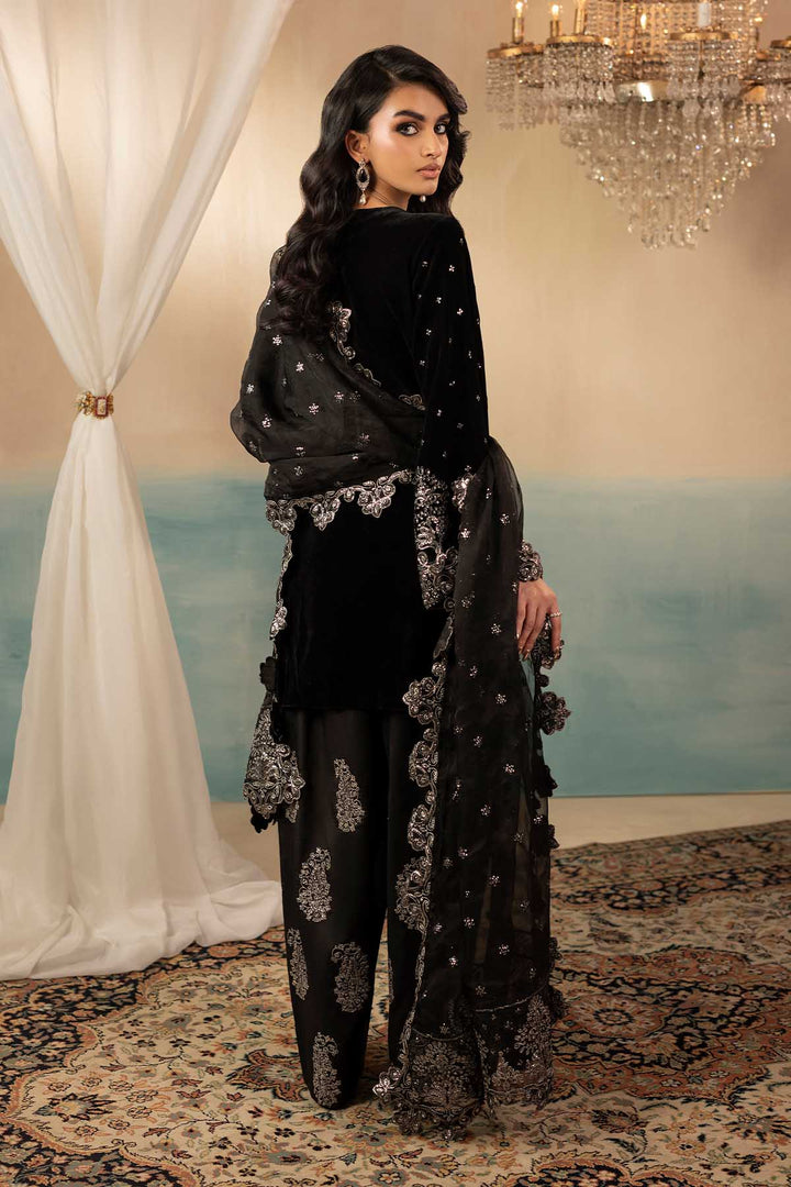 5670-KATIE EMBROIDERED VELVET UNSTITCHED