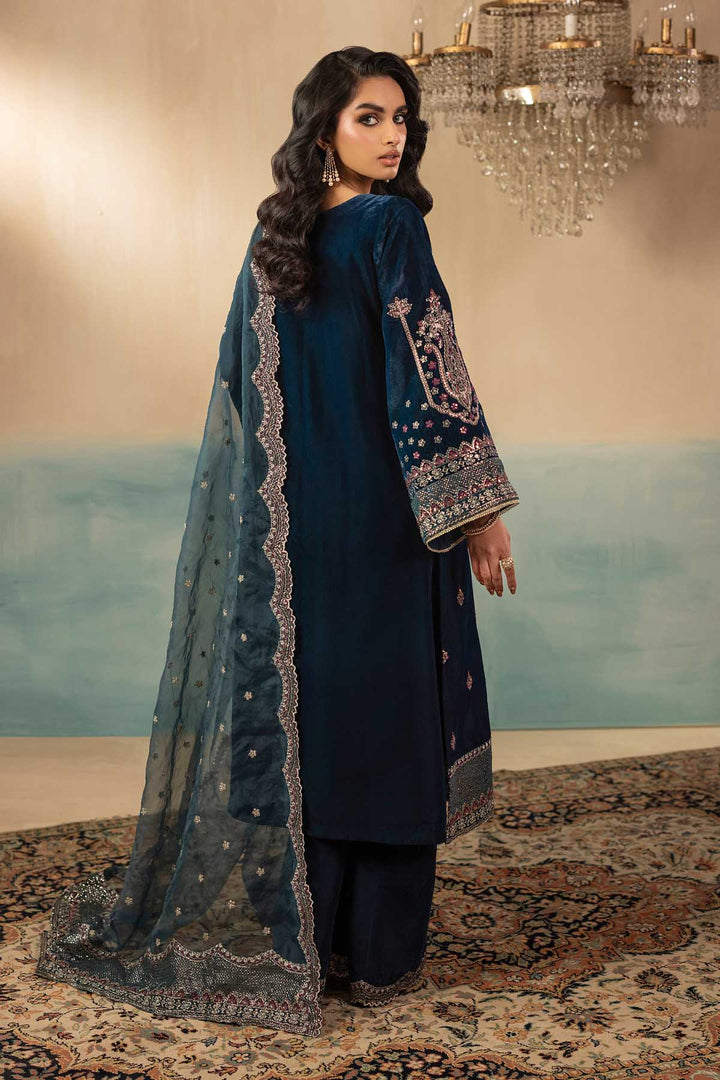 5671-STORM EMBROIDERED VELVET UNSTITCHED