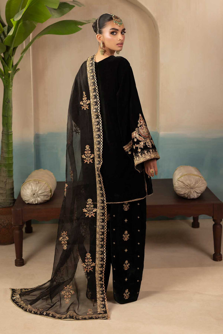 5674-MIRA EMBROIDERED VELVET UNSTITCHED