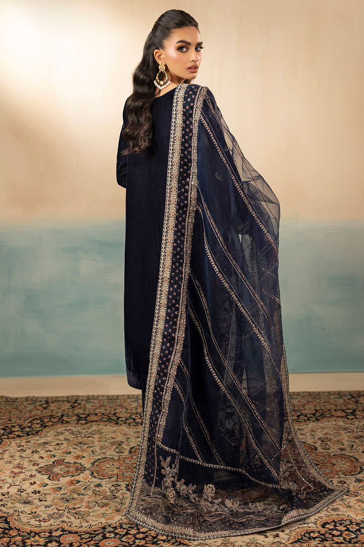 5675-WILLA EMBROIDERED VELVET UNSTITCHED