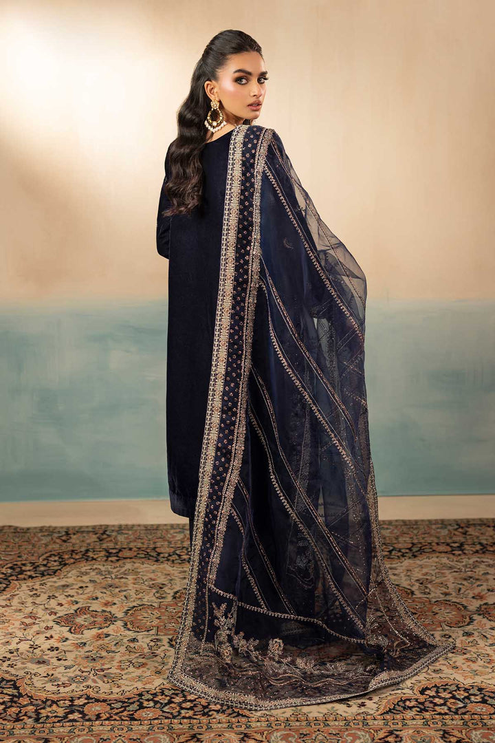 5675-WILLA EMBROIDERED VELVET UNSTITCHED