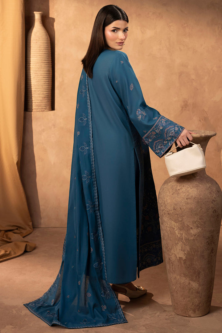 5677-MEADOW EMBROIDERED KHADDAR STITCHED