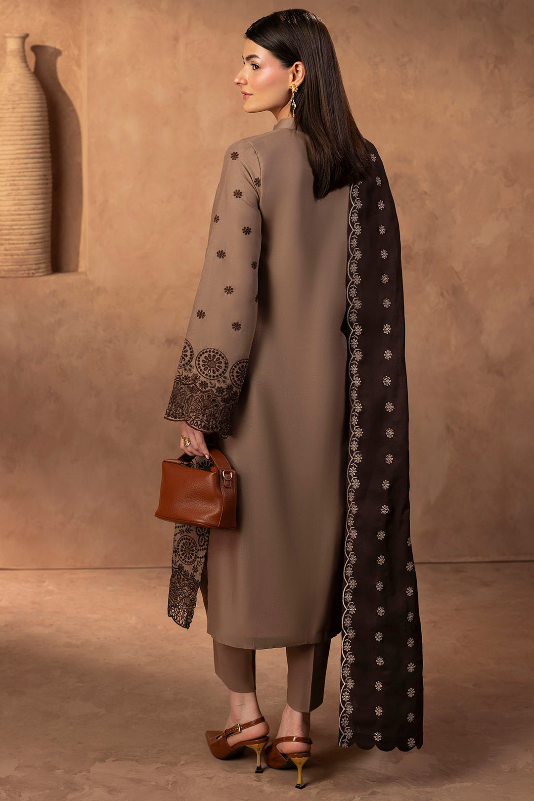 5682-COCO EMBROIDERED KHADDAR STITCHED