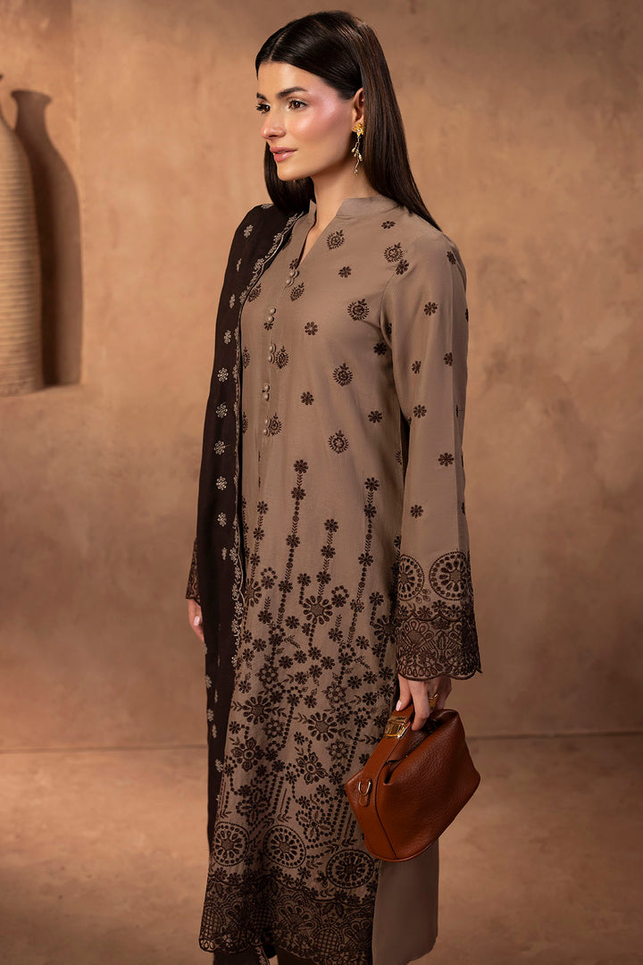 5682-COCO EMBROIDERED KHADDAR STITCHED