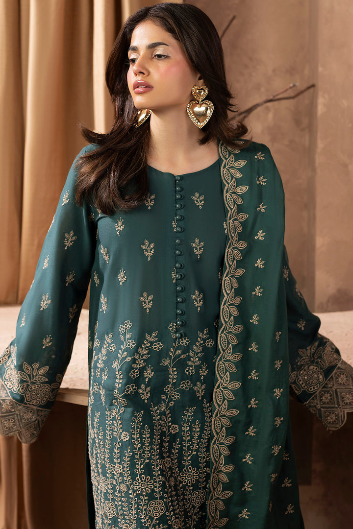 5683-AURIGA EMBROIDERED KHADDAR STITCHED