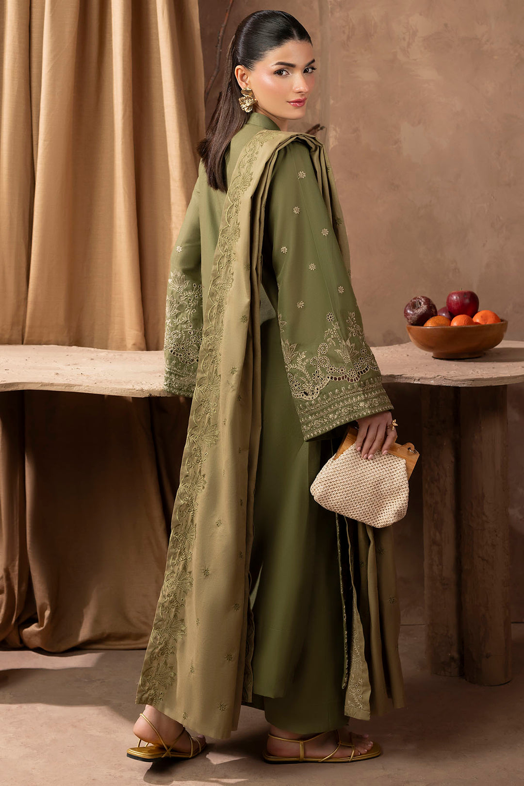 5684-RIGEL EMBROIDERED KHADDAR STITCHED