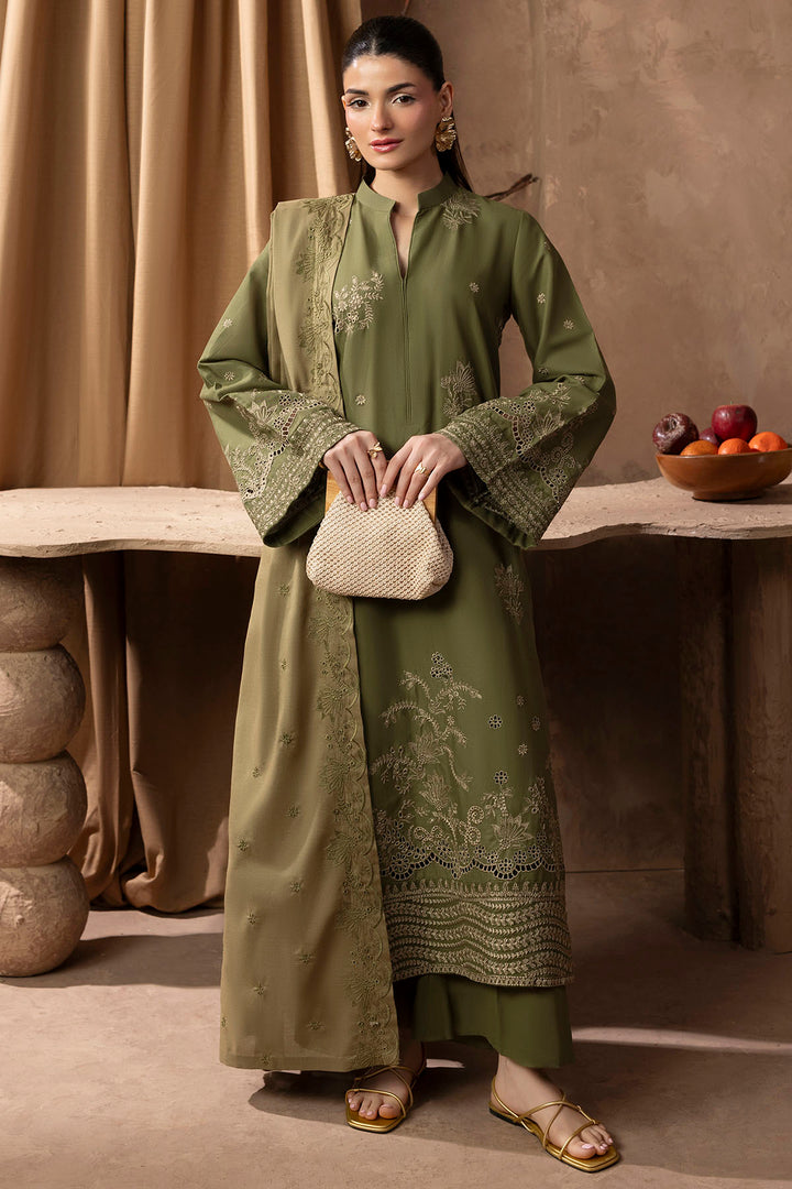 5684-RIGEL EMBROIDERED KHADDAR STITCHED