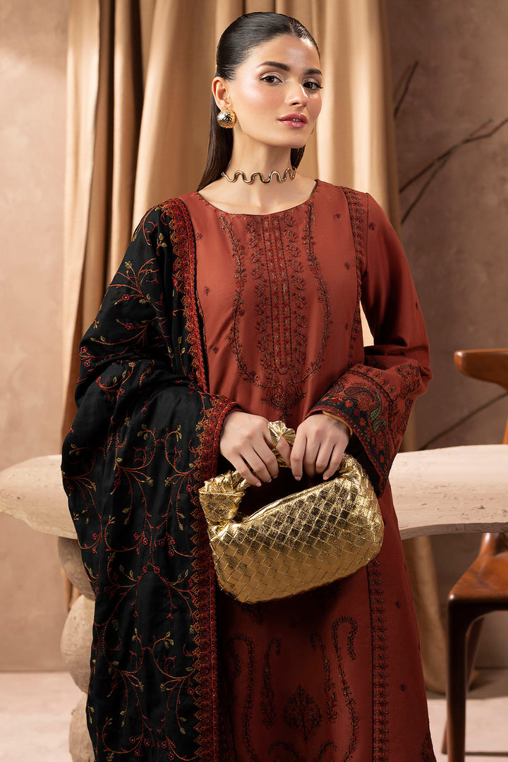 5685-ALYSSA EMBROIDERED KHADDAR STITCHED