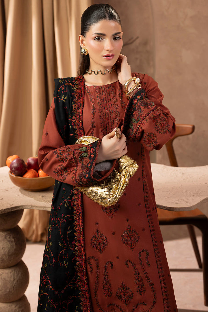 5685-ALYSSA EMBROIDERED KHADDAR STITCHED