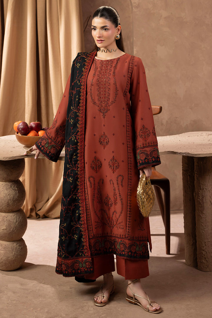 5685-ALYSSA EMBROIDERED KHADDAR STITCHED