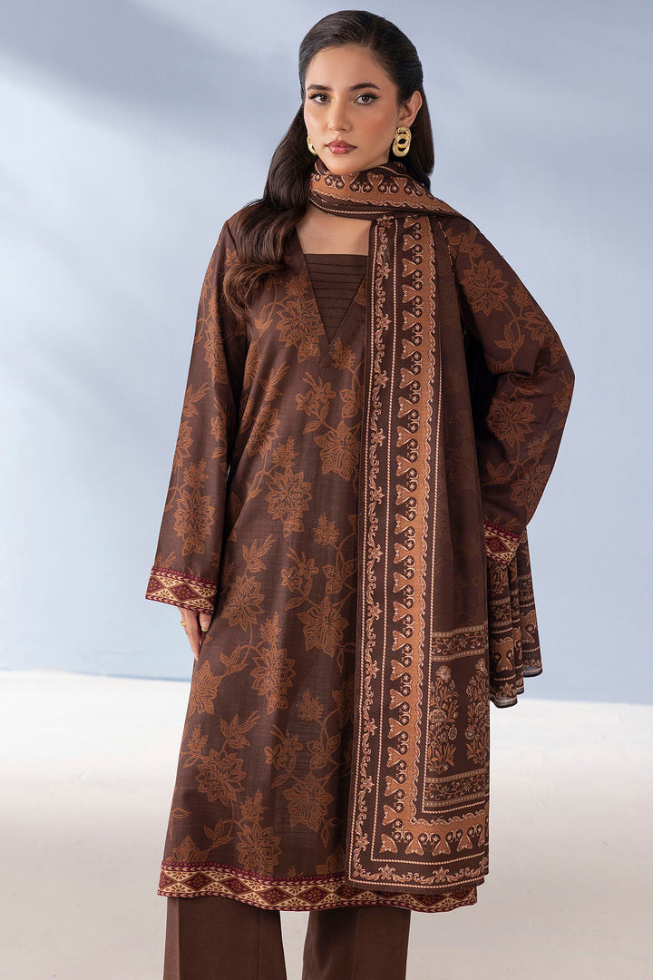 5722-DELSA DIGITAL PRINTED KHADDAR STITCHED