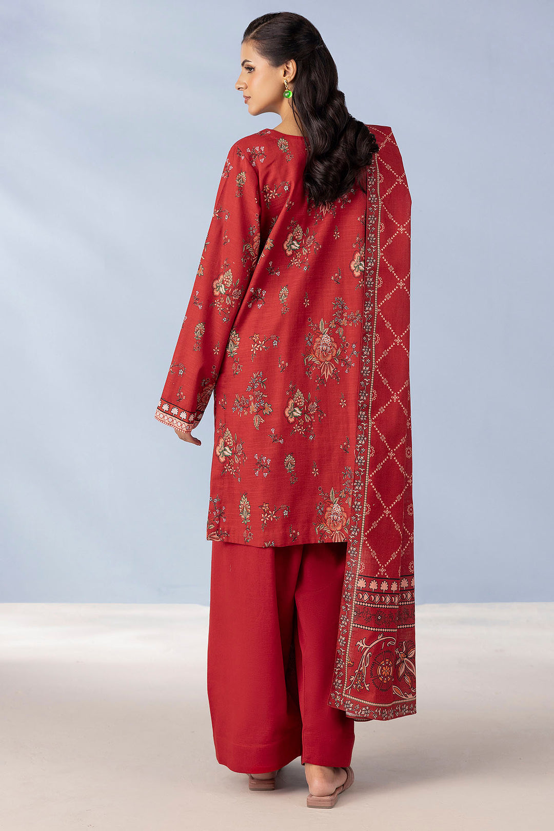 5723-HELMA DIGITAL PRINTED KHADDAR STITCHED