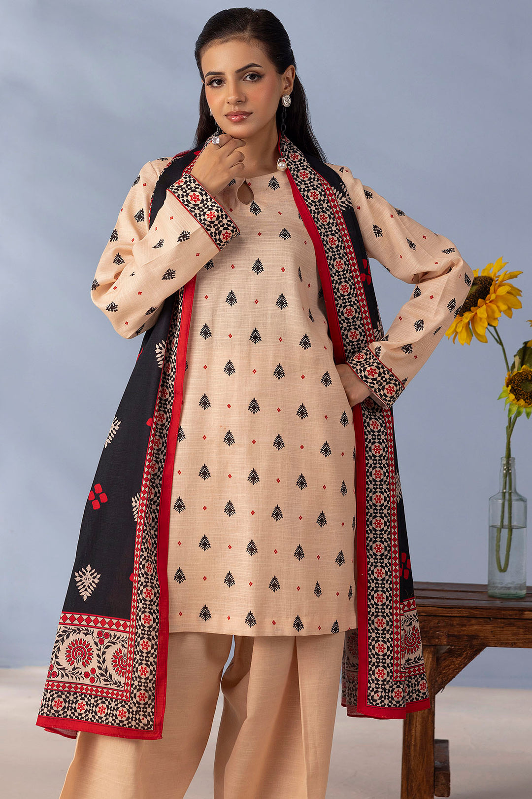 5724-INARA DIGITAL PRINTED KHADDAR STITCHED