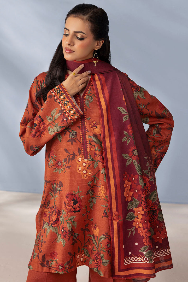 5729-ZIMAL DIGITAL PRINTED KHADDAR STITCHED