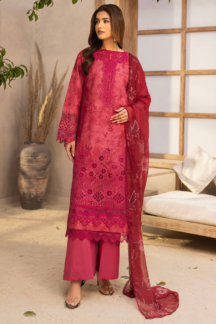 5731-SAFFRON EMBROIDERED LAWN UNSTITCHED