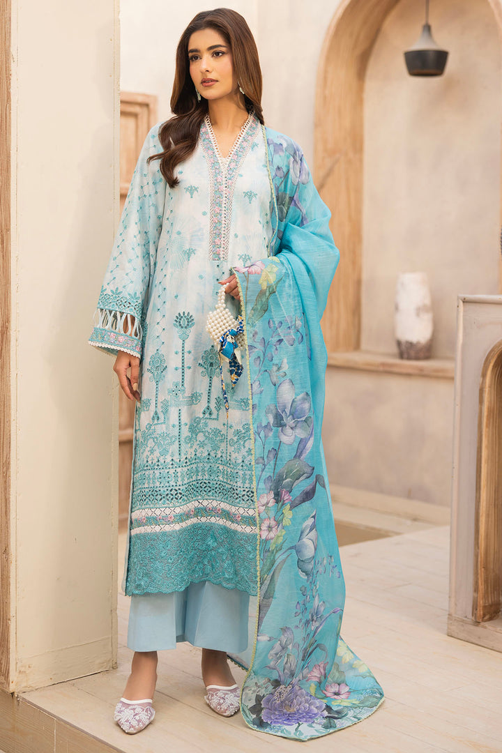 5733-SKY FALL EMBROIDERED LAWN UNSTITCHED