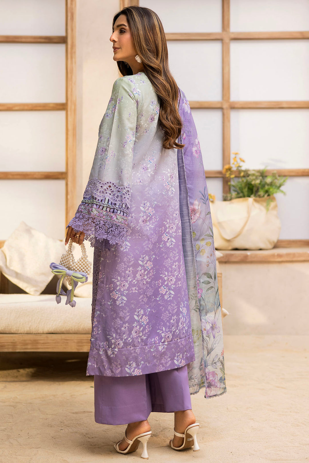 5734-DIANA EMBROIDERED LAWN UNSTITCHED