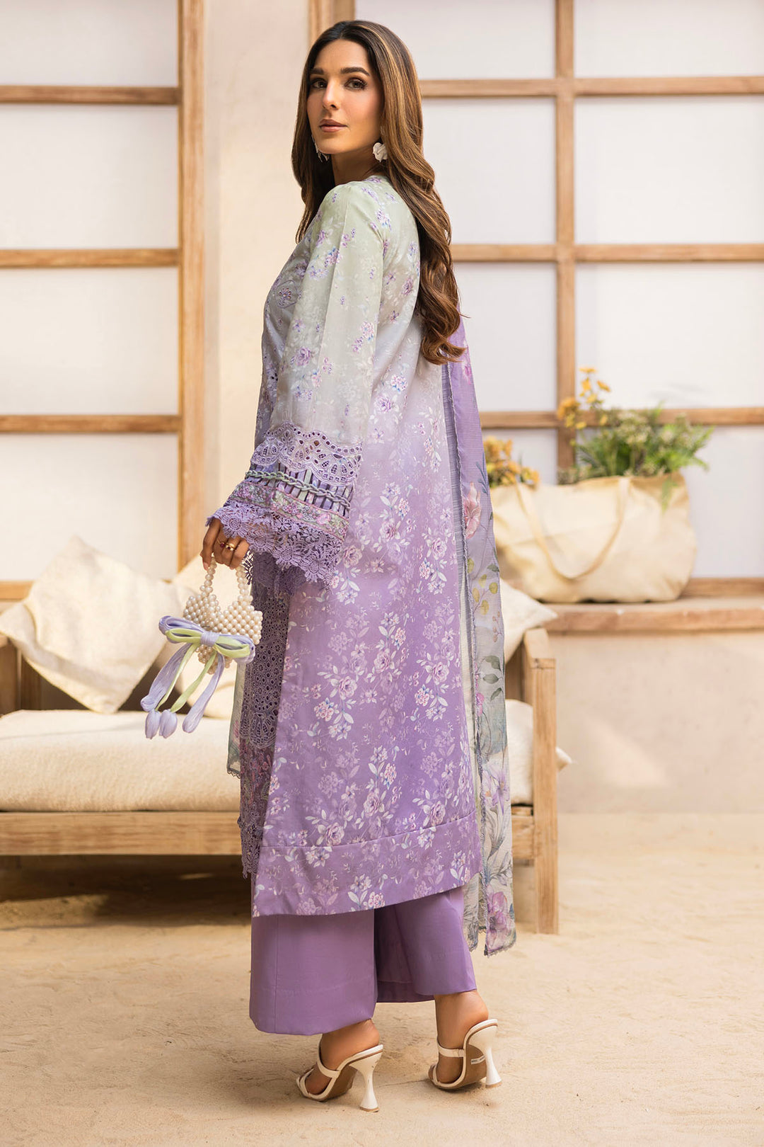 5734-DIANA EMBROIDERED LAWN UNSTITCHED