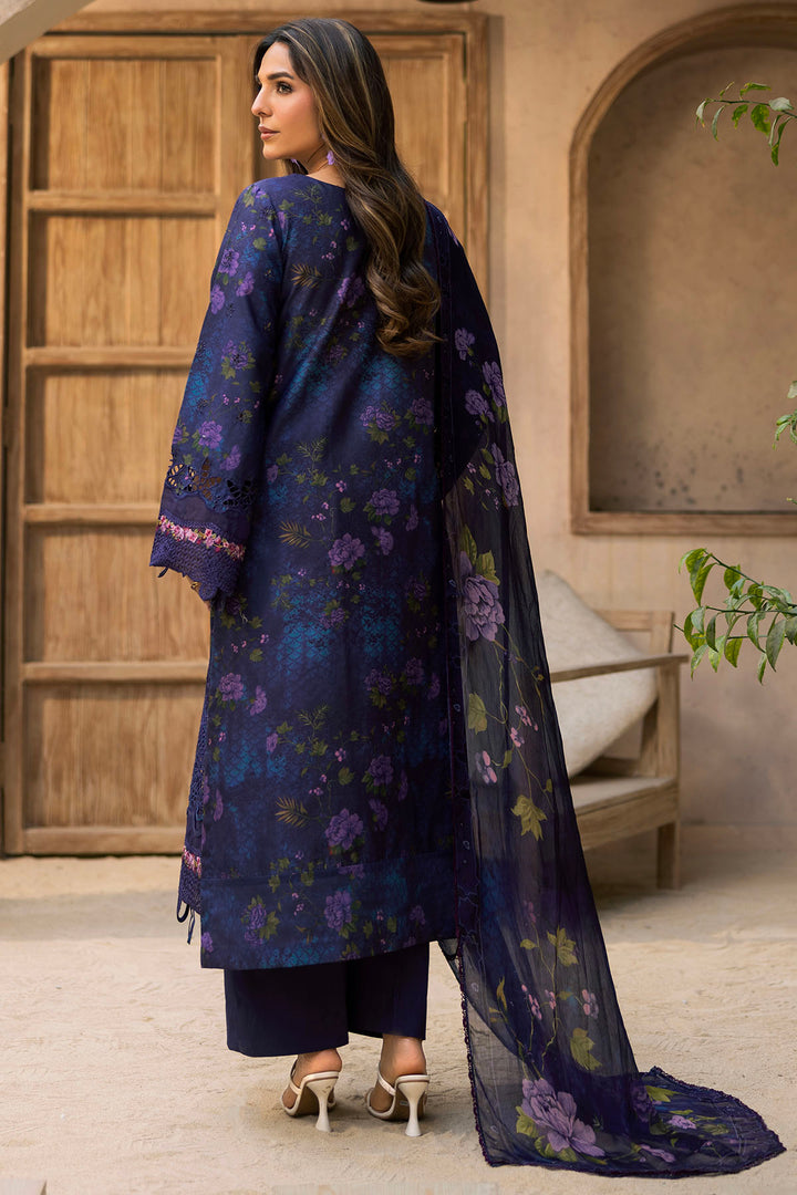 5736-MAJESTY EMBROIDERED LAWN STITCHED