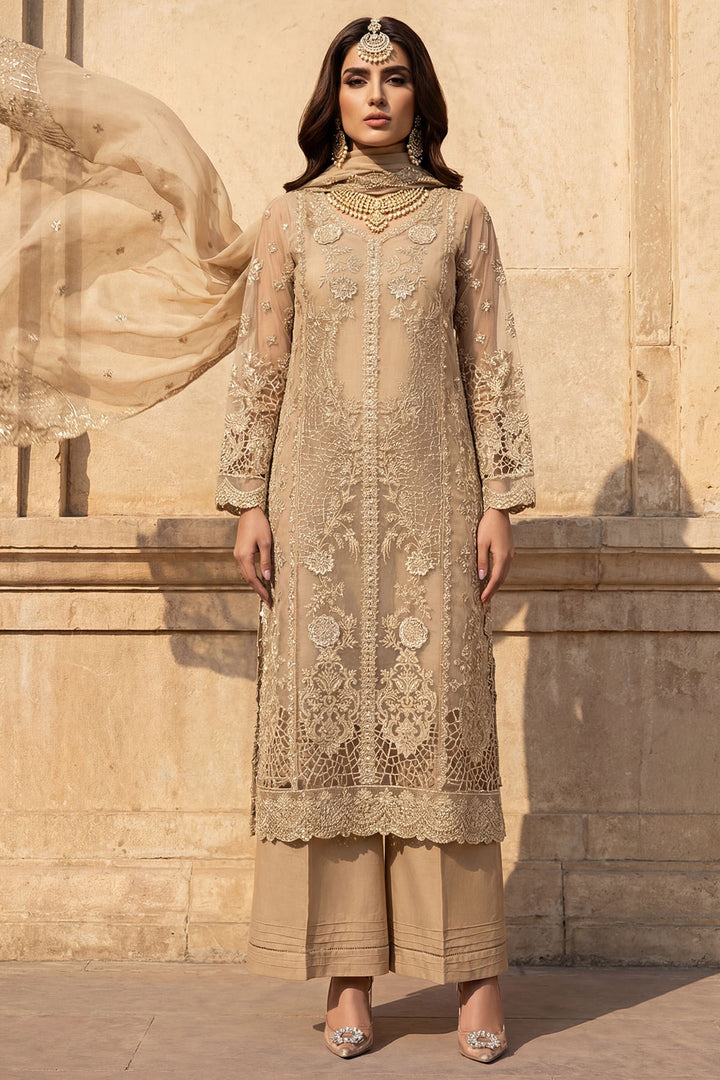 5741-ELARA EMBROIDERED ORGANZA STITCHED