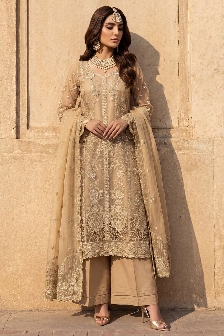 5741-ELARA EMBROIDERED ORGANZA STITCHED