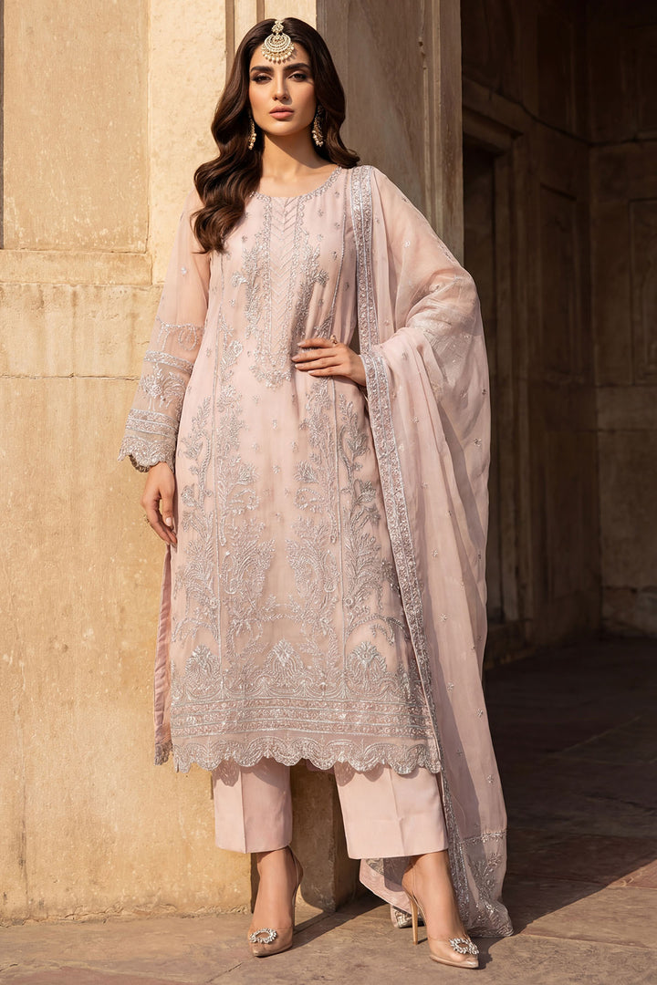 5743-MEHER EMBROIDERED ORGANZA STITCHED