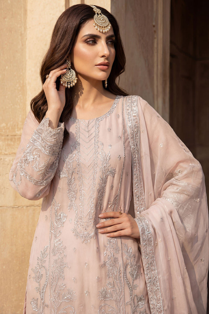 5743-MEHER EMBROIDERED ORGANZA STITCHED