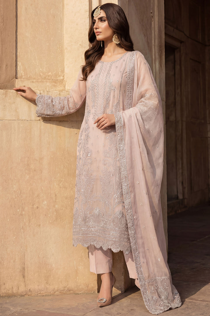 5743-MEHER EMBROIDERED ORGANZA STITCHED