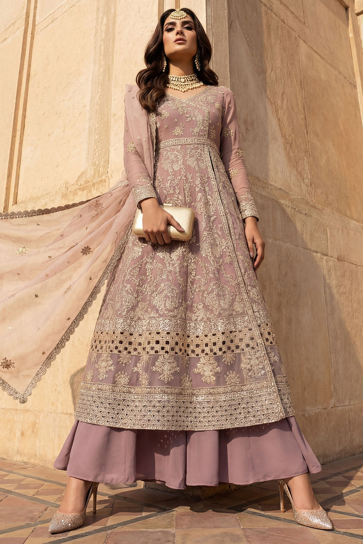 5744-SELENE EMBROIDERED CRINKLE CHIFFON STITCHED