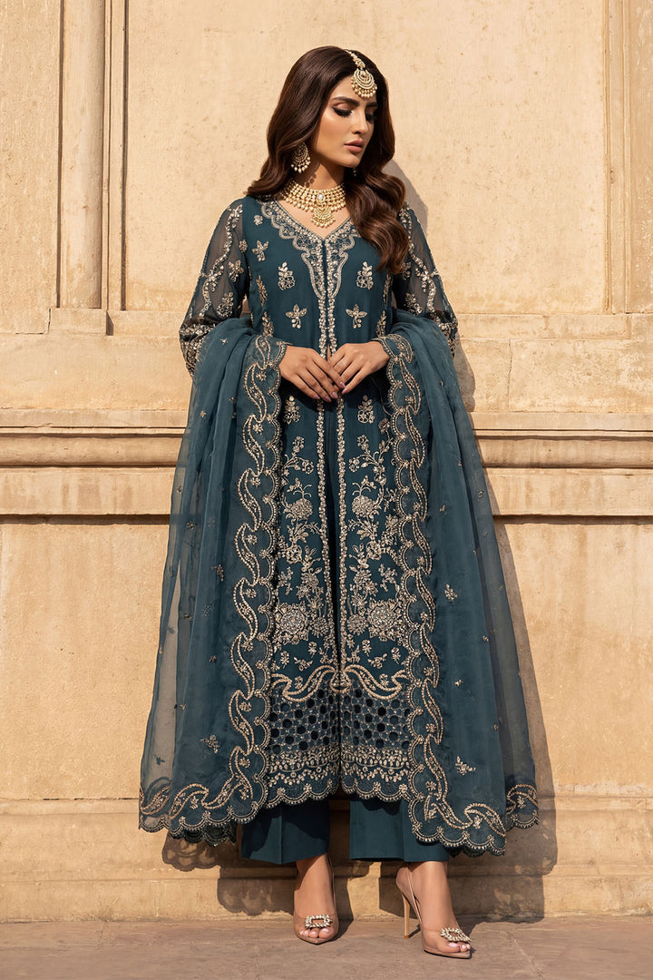 5748-ARZOO EMBROIDERED CRINKLE CHIFFON UNSTITCHED