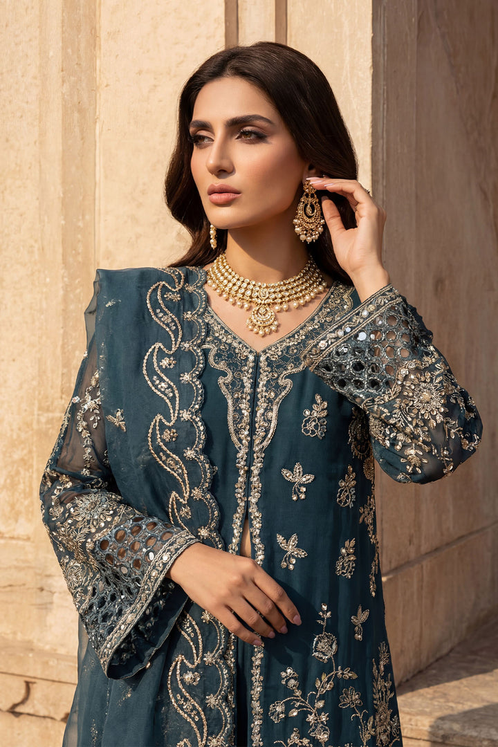 5748-ARZOO EMBROIDERED CRINKLE CHIFFON UNSTITCHED