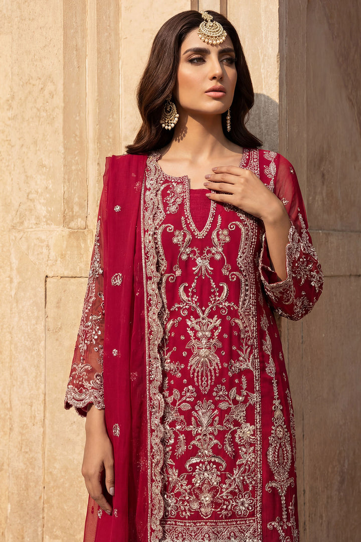 5749-LYANNA EMBROIDERED CRINKLE CHIFFON STITCHED