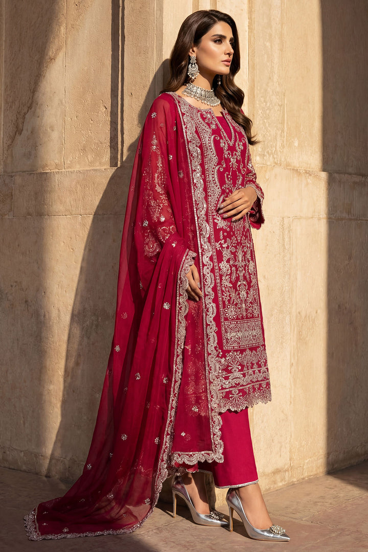 5749-LYANNA EMBROIDERED CRINKLE CHIFFON STITCHED