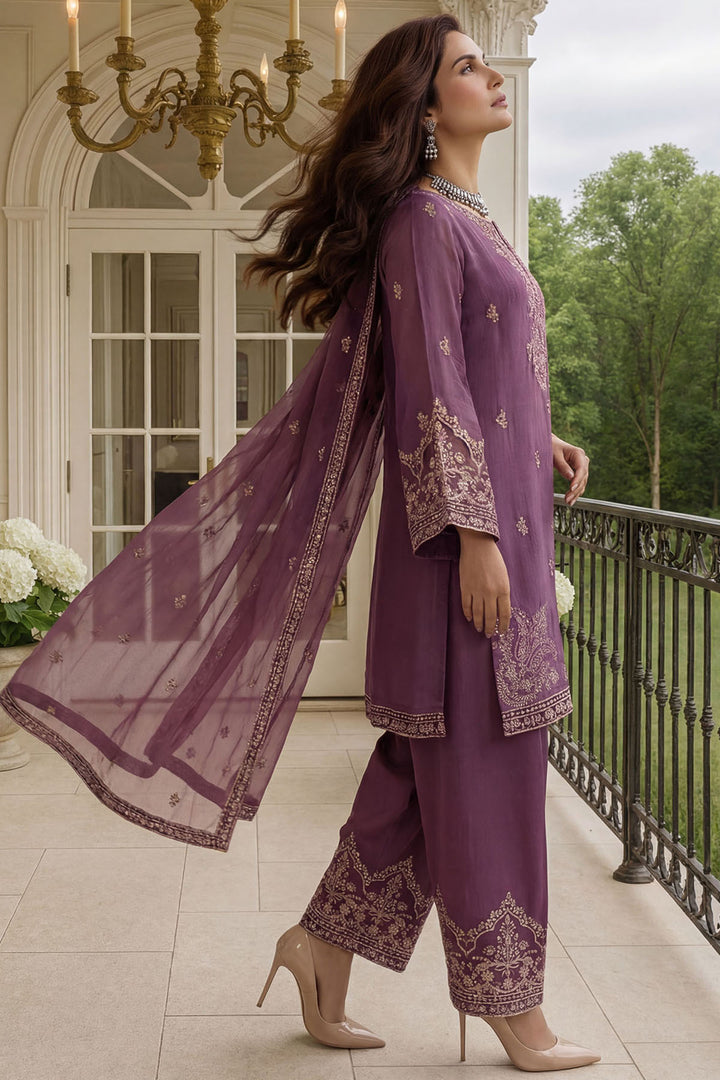 5750-NOAN EMBROIDERED SILK STITCHED