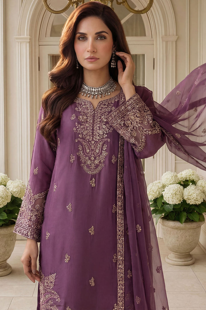 5750-NOAN EMBROIDERED SILK STITCHED