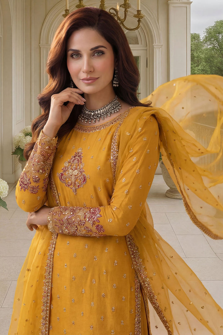 5753-LILY EMBROIDERED SILK STITCHED