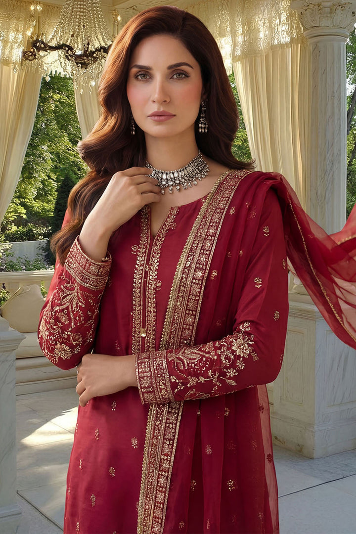 5758-MAISIA EMBROIDERED SILK STITCHED