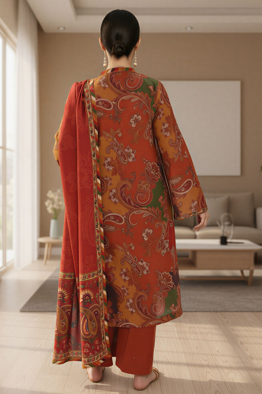 5761-RAHAB DIGITAL PRINTED KHADDAR UNSTITCHED