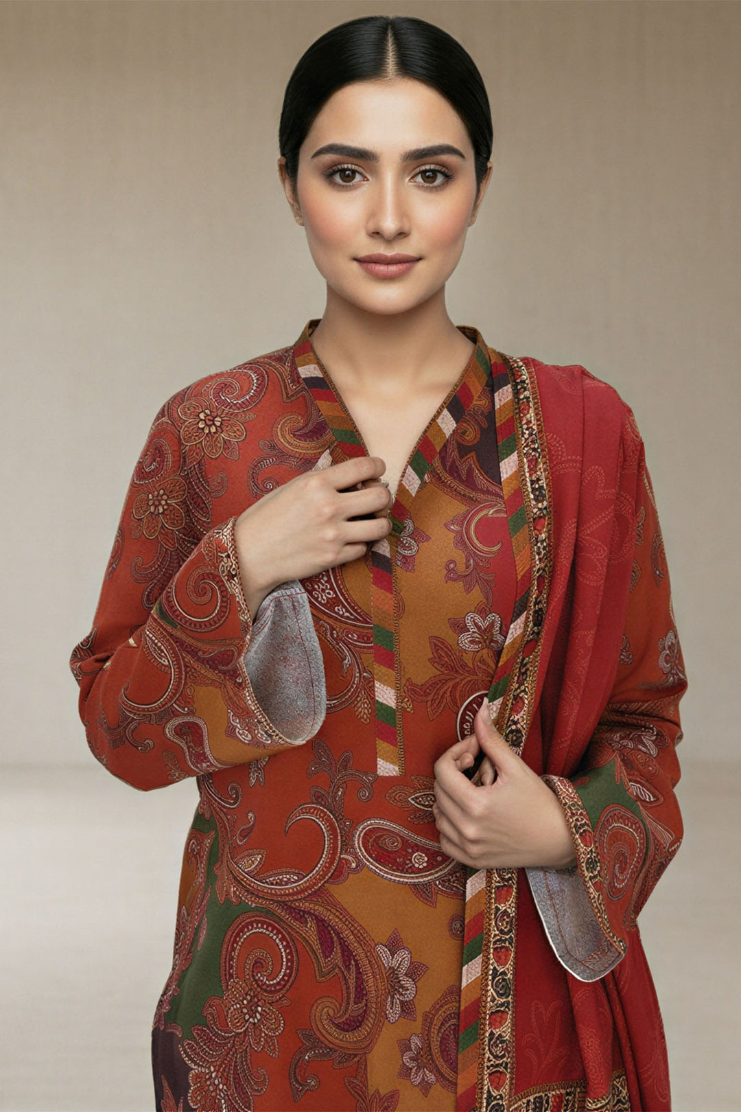 5761-RAHAB DIGITAL PRINTED KHADDAR UNSTITCHED