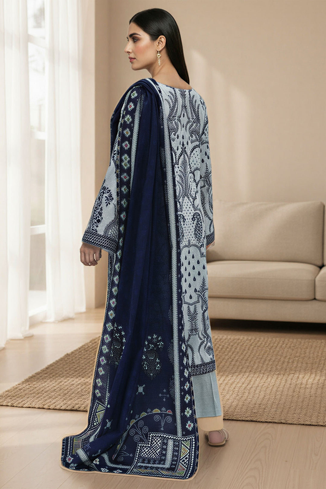 5763-AMAYA DIGITAL PRINTED KHADDAR UNSTITCHED