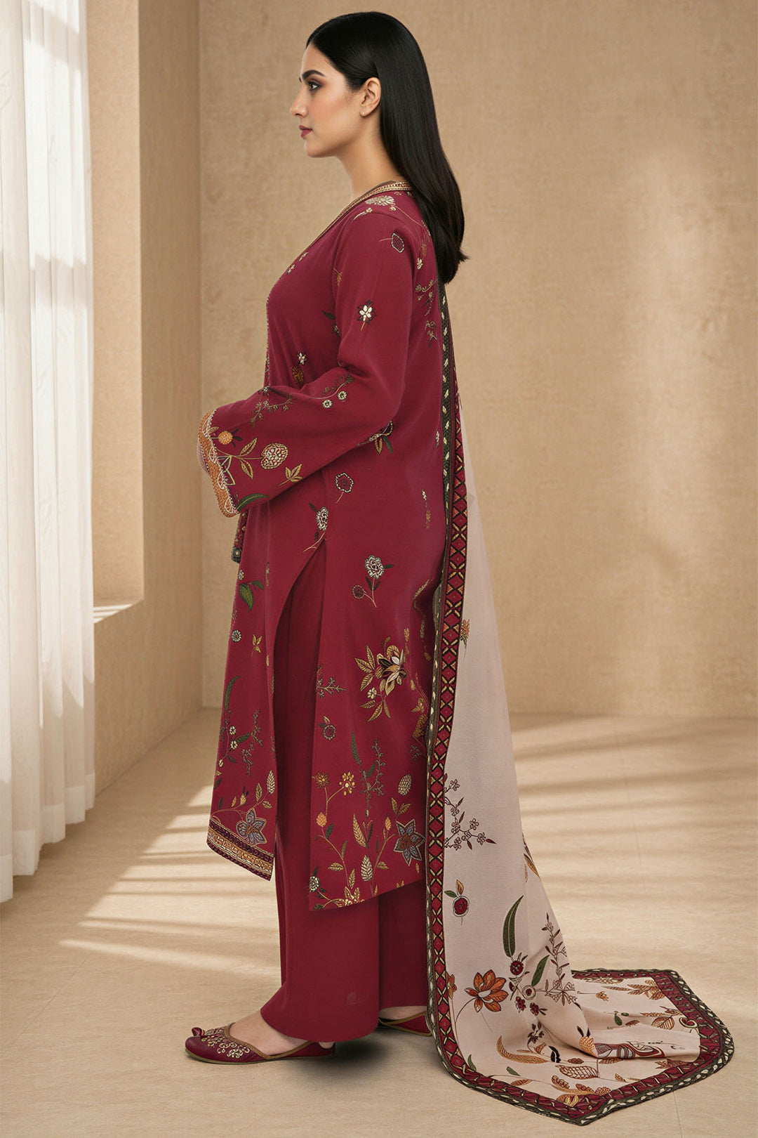 5764-AKAYDA DIGITAL PRINTED KHADDAR UNSTITCHED