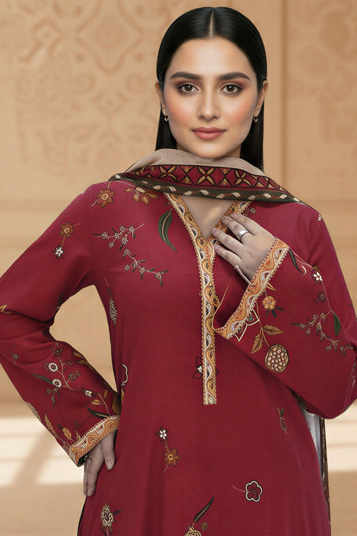 5764-AKAYDA DIGITAL PRINTED KHADDAR STITCHED