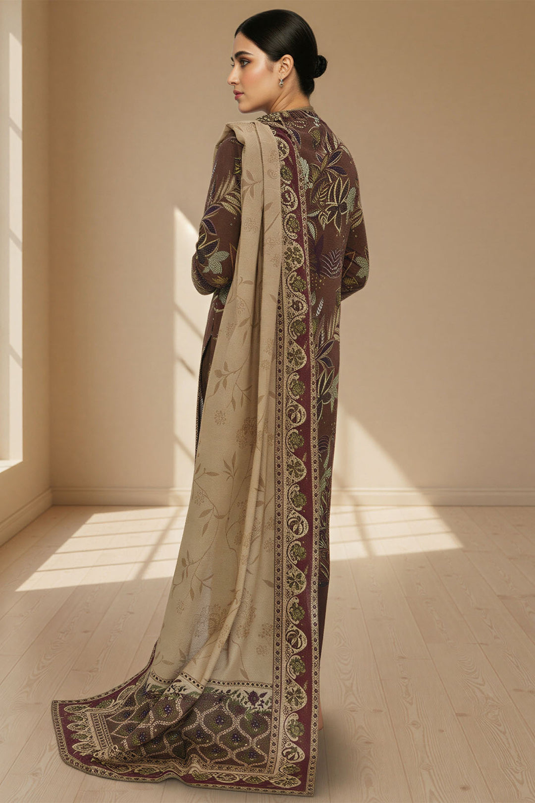 5770-TAMARA DIGITAL PRINTED KHADDAR STITCHED