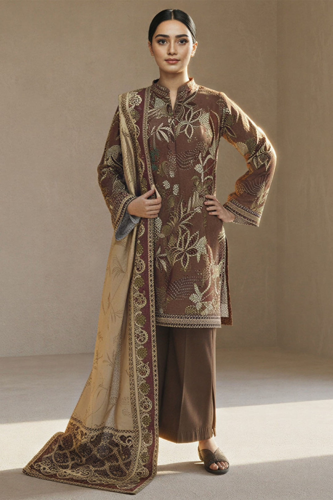 5770-TAMARA DIGITAL PRINTED KHADDAR UNSTITCHED