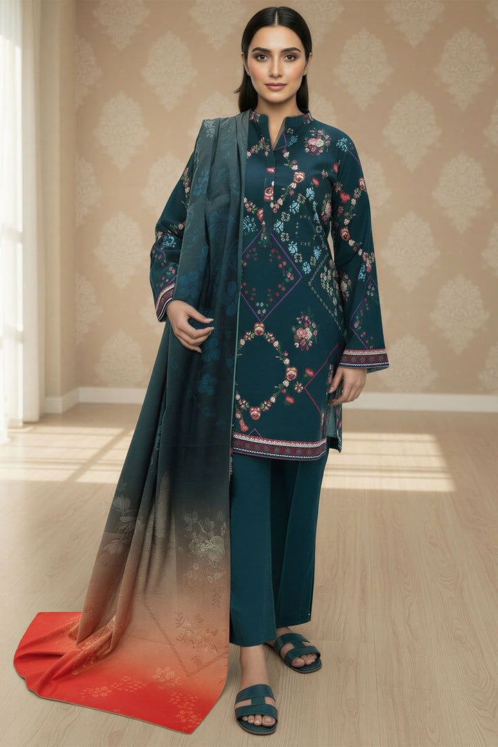 5771-MIHRA DIGITAL PRINTED KHADDAR STITCHED
