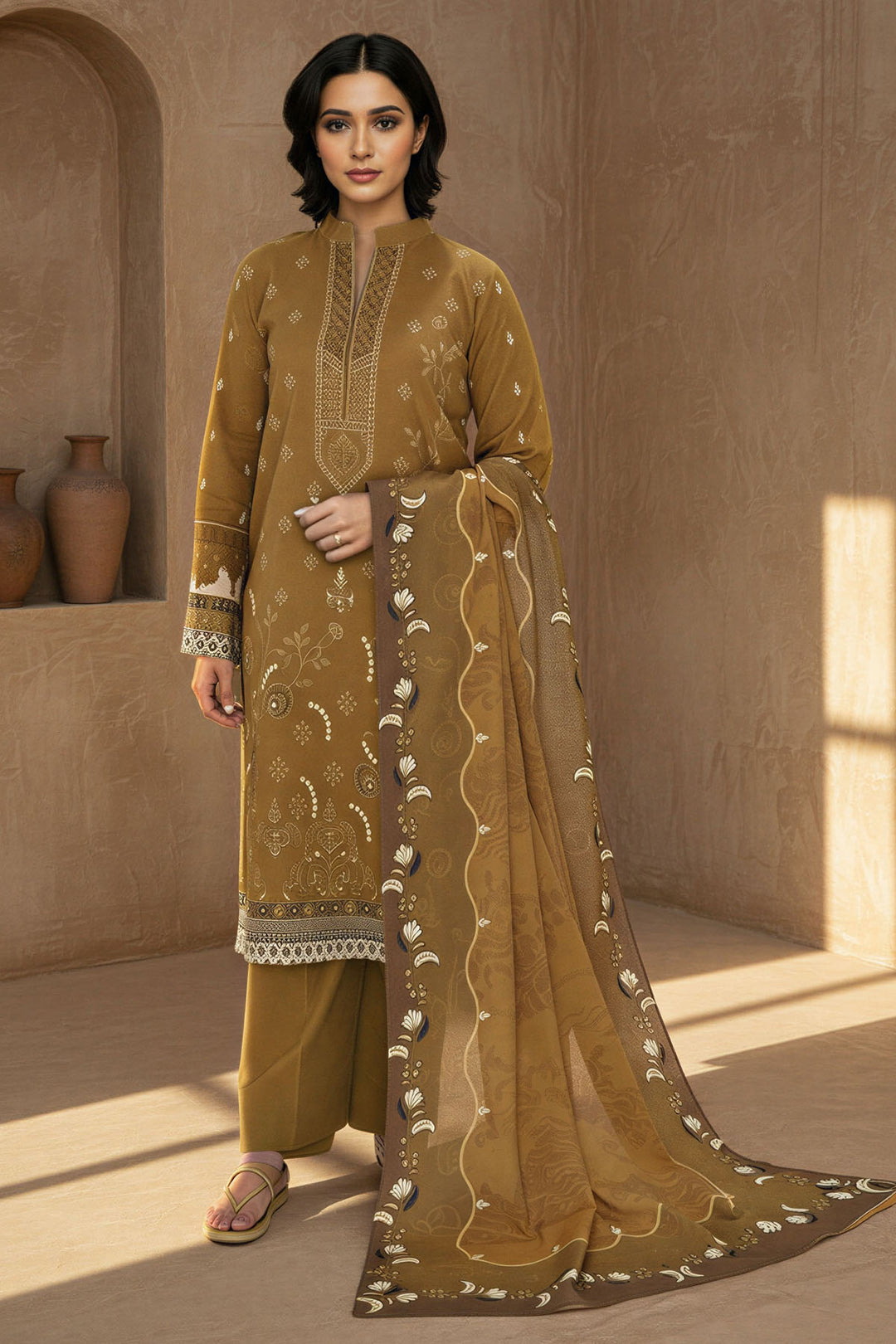 5773-VALERIA DIGITAL PRINTED KHADDAR UNSTITCHED