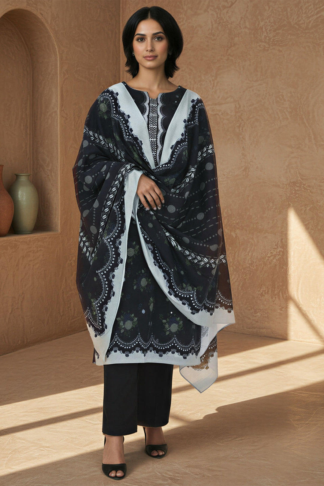 5775-HEDAYA DIGITAL PRINTED KHADDAR STITCHED