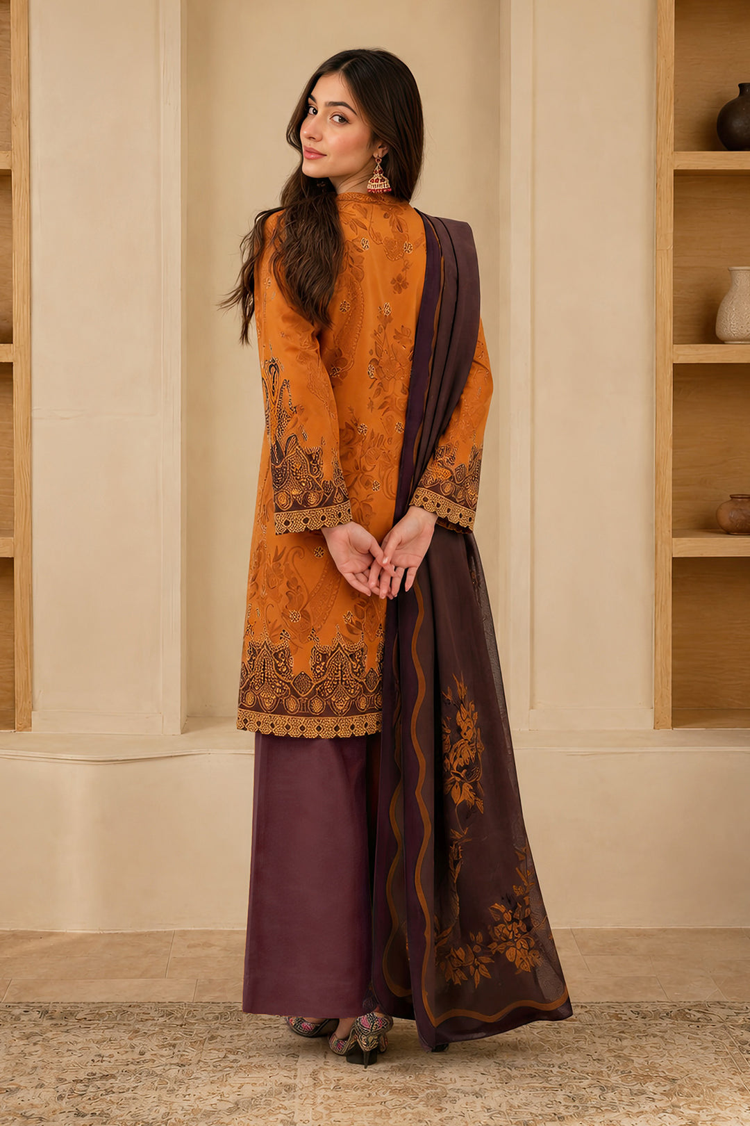 5776-ZAIRA DIGITAL PRINTED KHADDAR UNSTITCHED