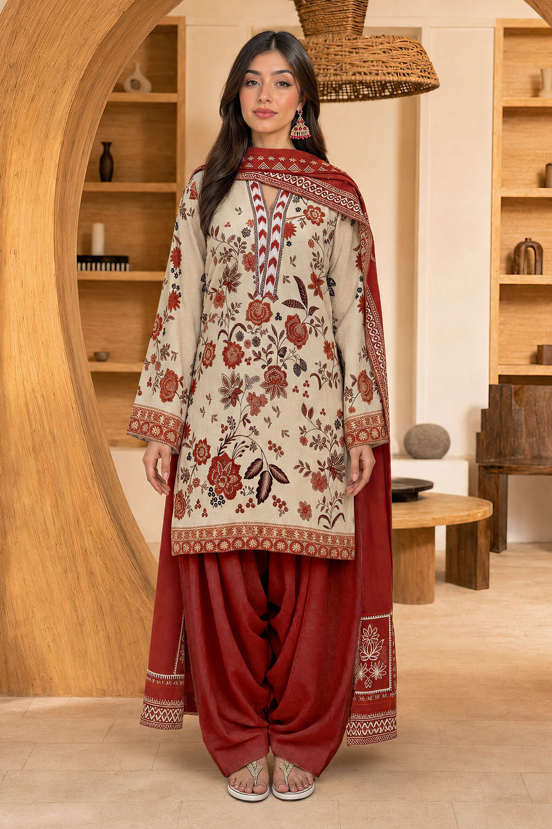 5777-IZEL DIGITAL PRINTED KHADDAR UNSTITCHED